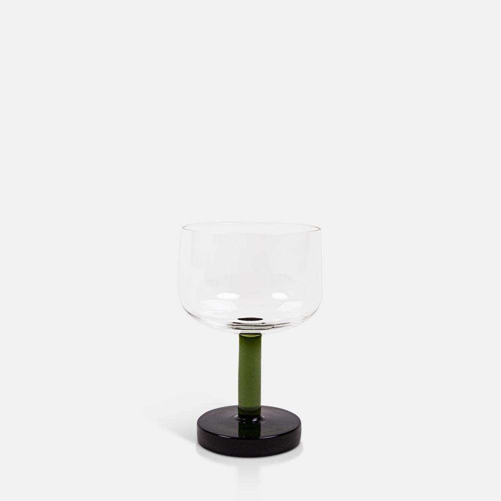 Ophelia Wine Glass, Green