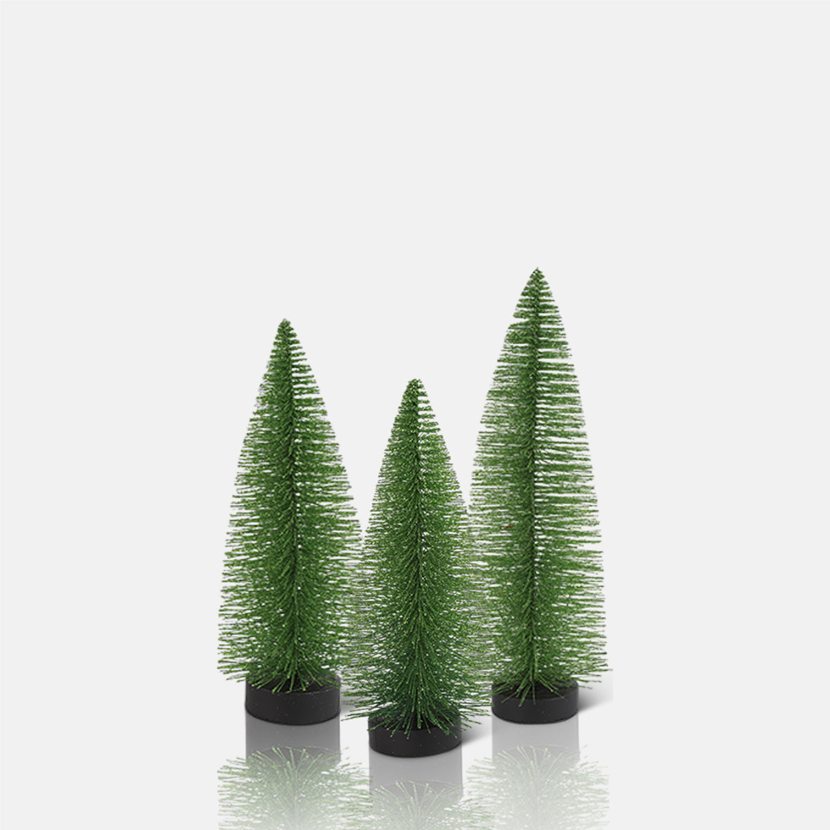 Orian Tree, Green - Set of 3