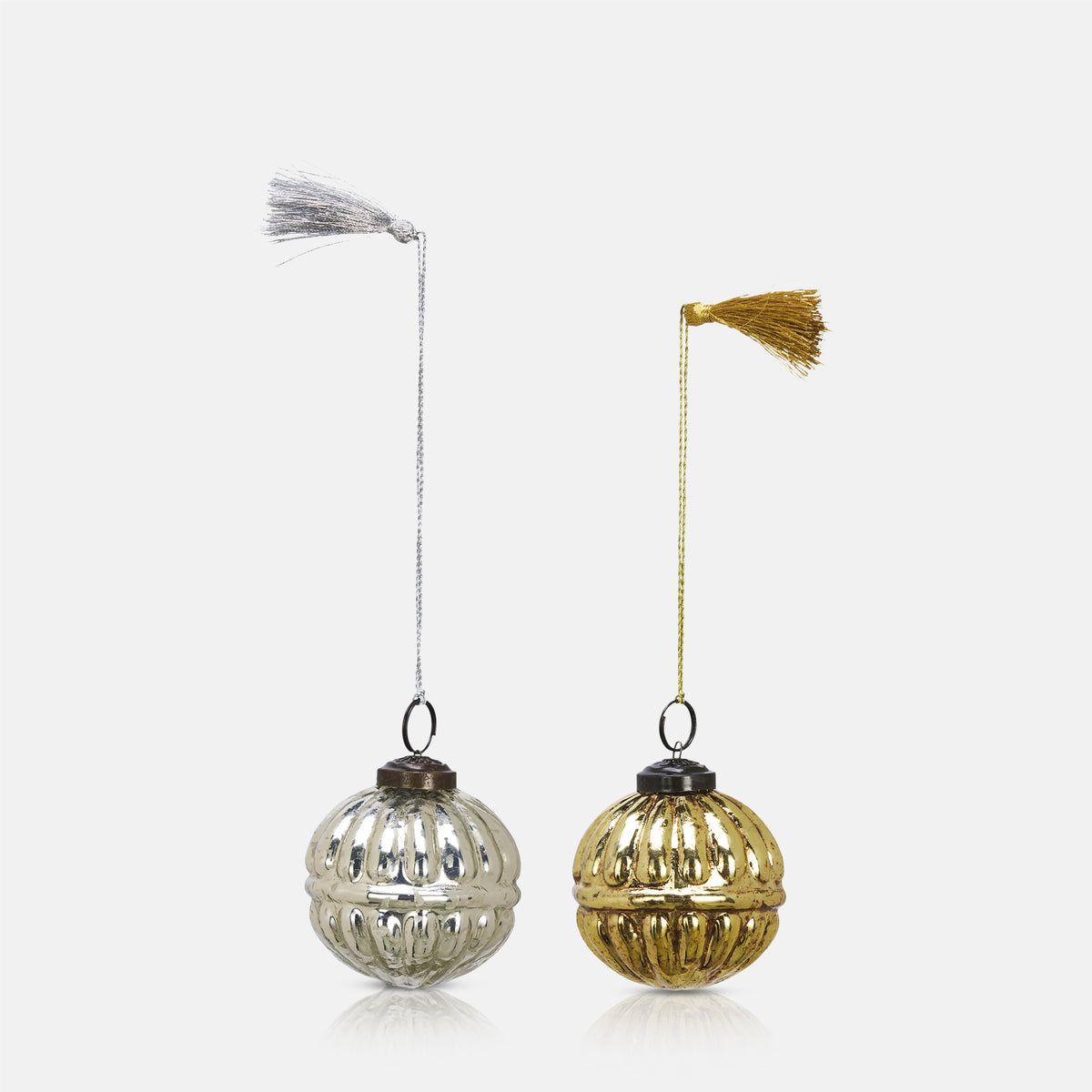 Pennington Glass Baubles - Set of 2