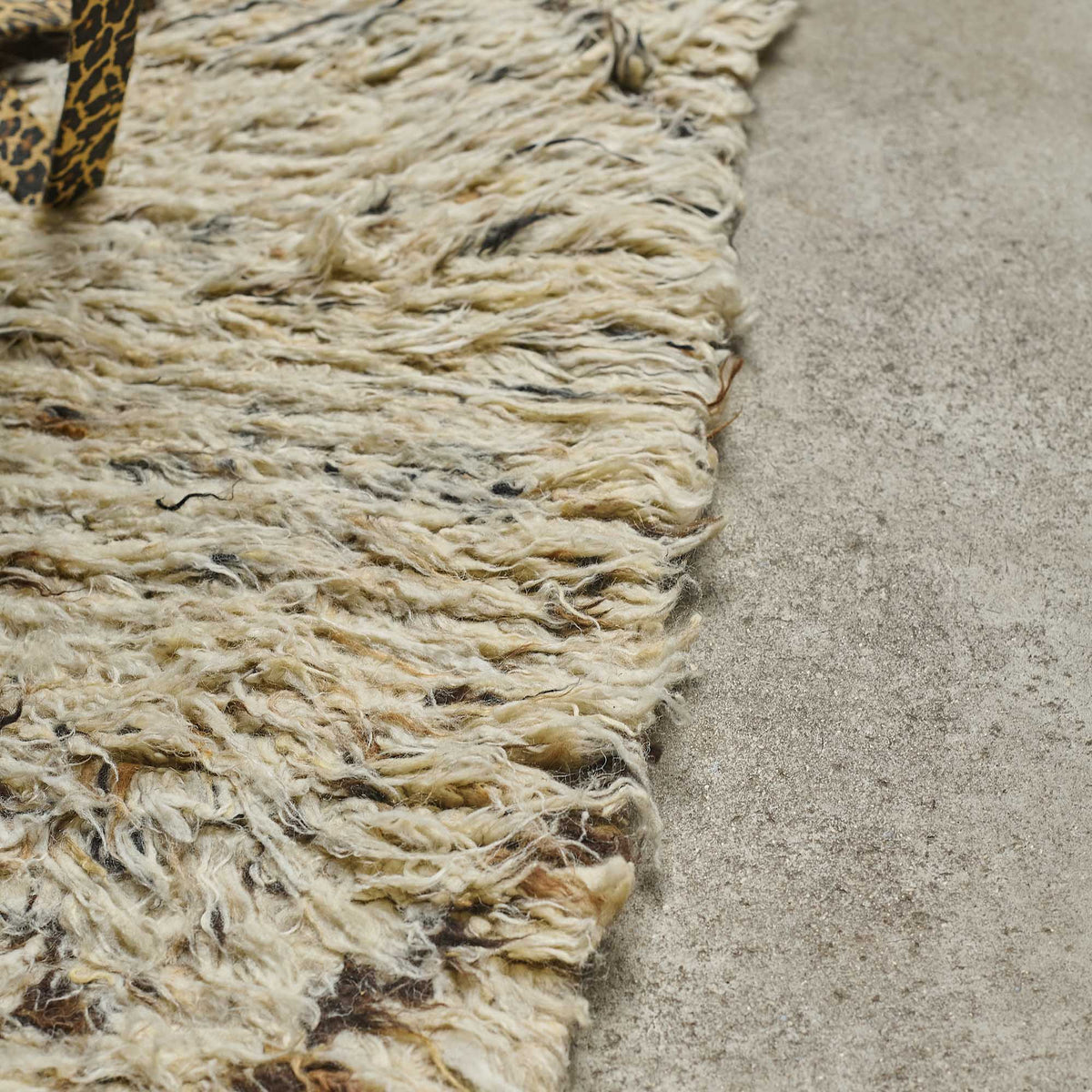 Pune rug wool shaggy lozenge pattern modern home decor Abigail Ahern living room