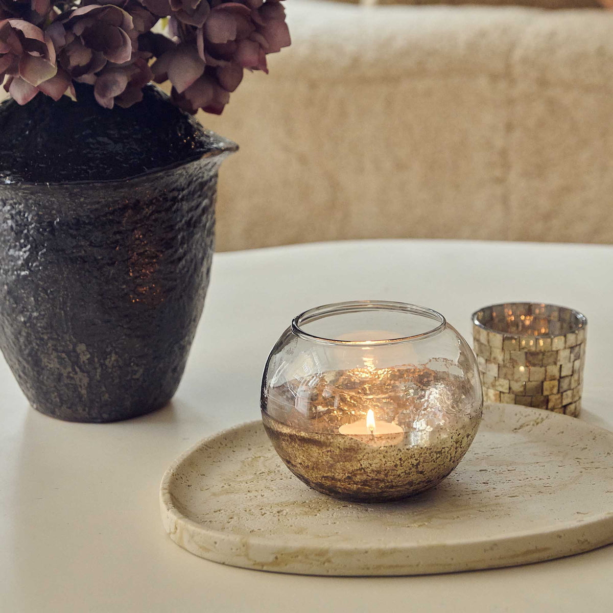 Reid Glass Candle Holder
