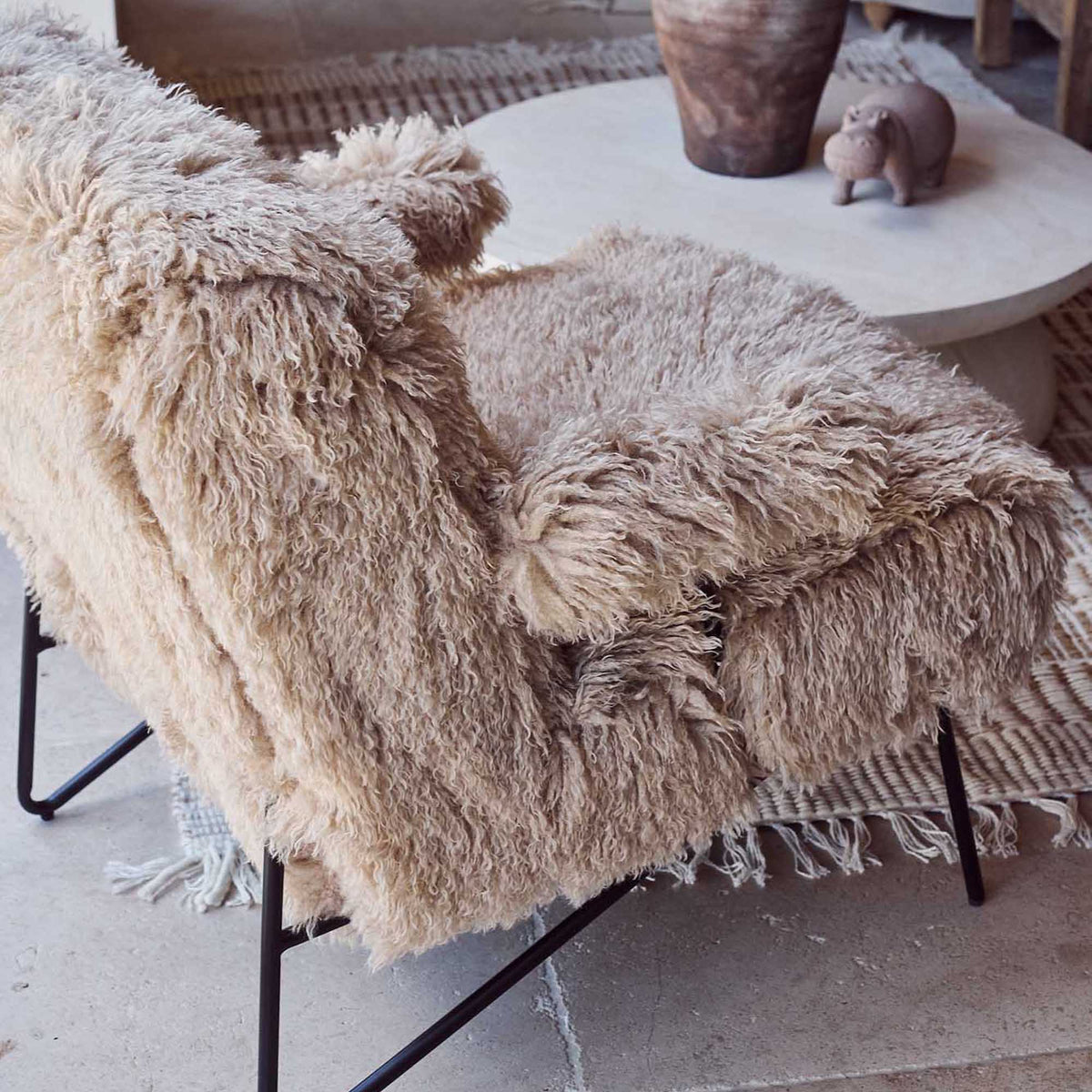 Selma Faux Fur Armchair