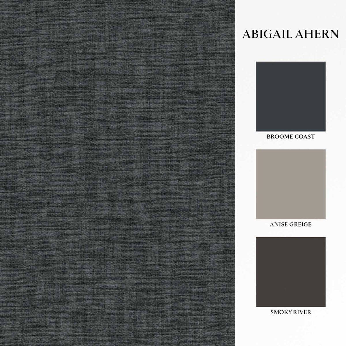 Weathered Linen Wallpaper, Midnight