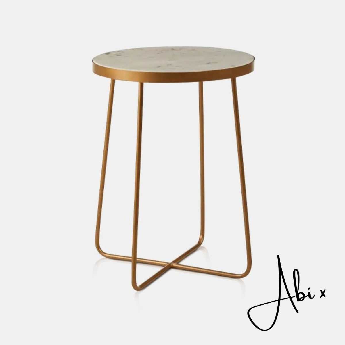 Blanco Marble Side Table