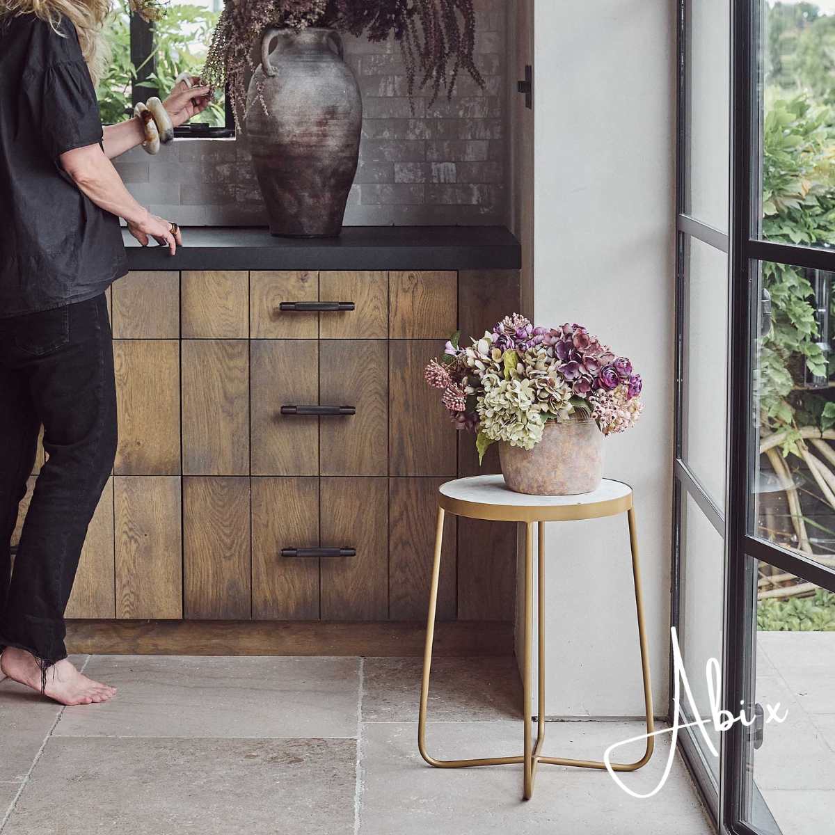 Blanco Marble Side Table