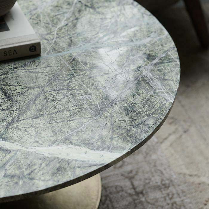 Teller Green Marble Coffee Table