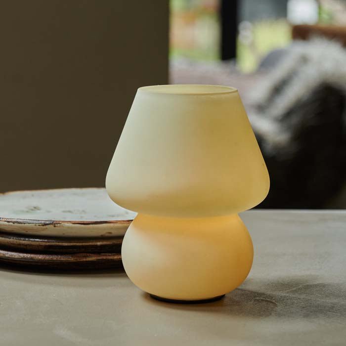 Carie LED Lamp - Buttermilk