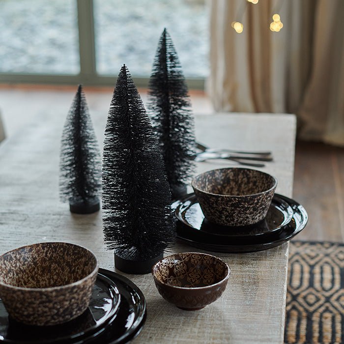 A festive decoration resembling a Christmas tree.
