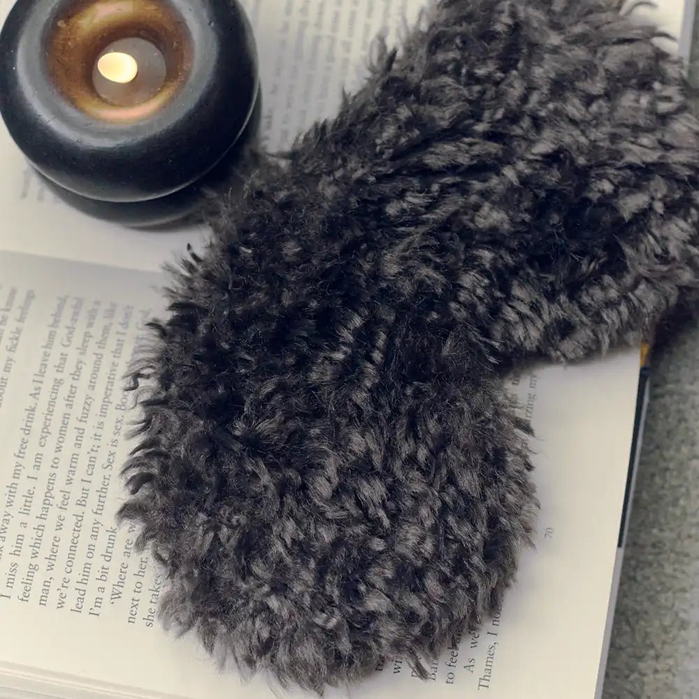 Faux Fur Eye Mask, Mocha