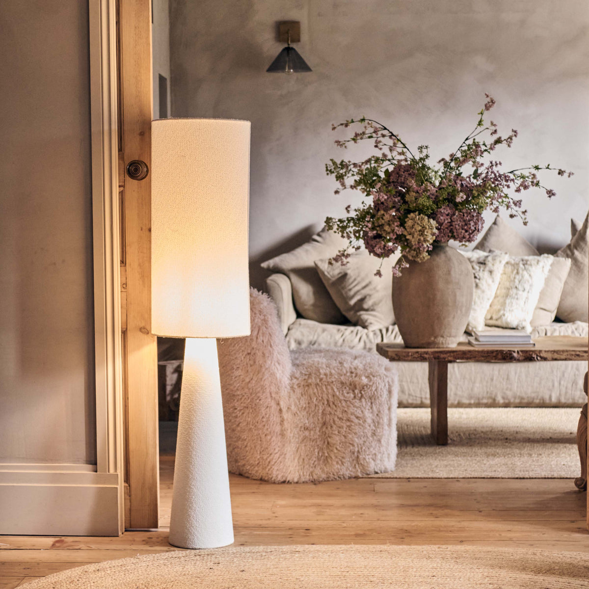 Harriet Cream Floor Lamp
