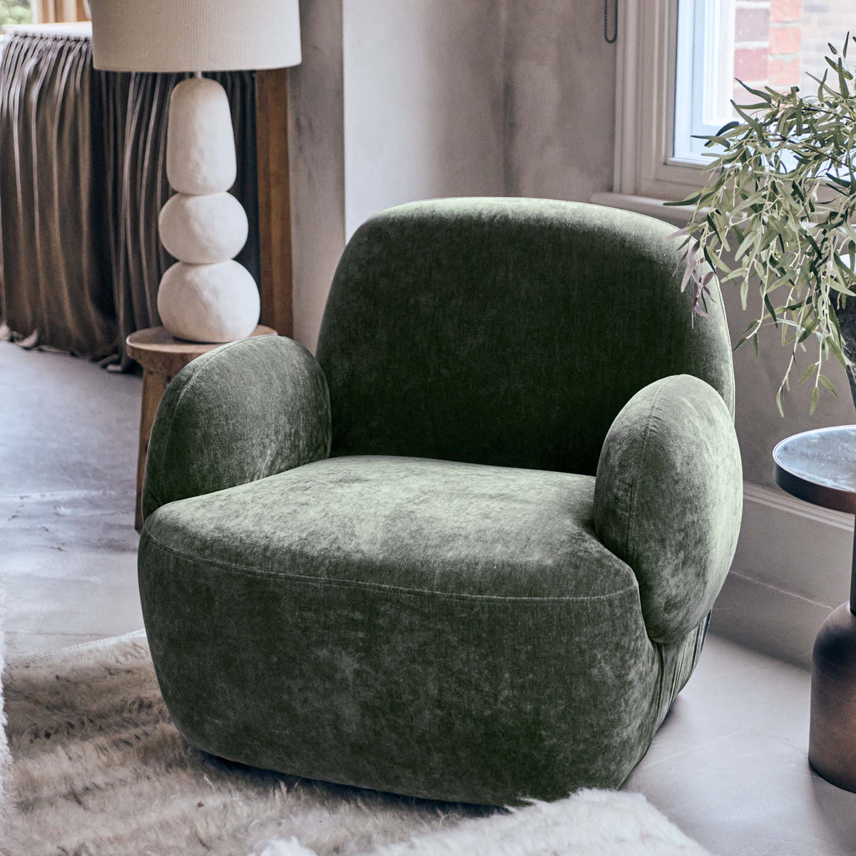 Natasha Curved Armchair