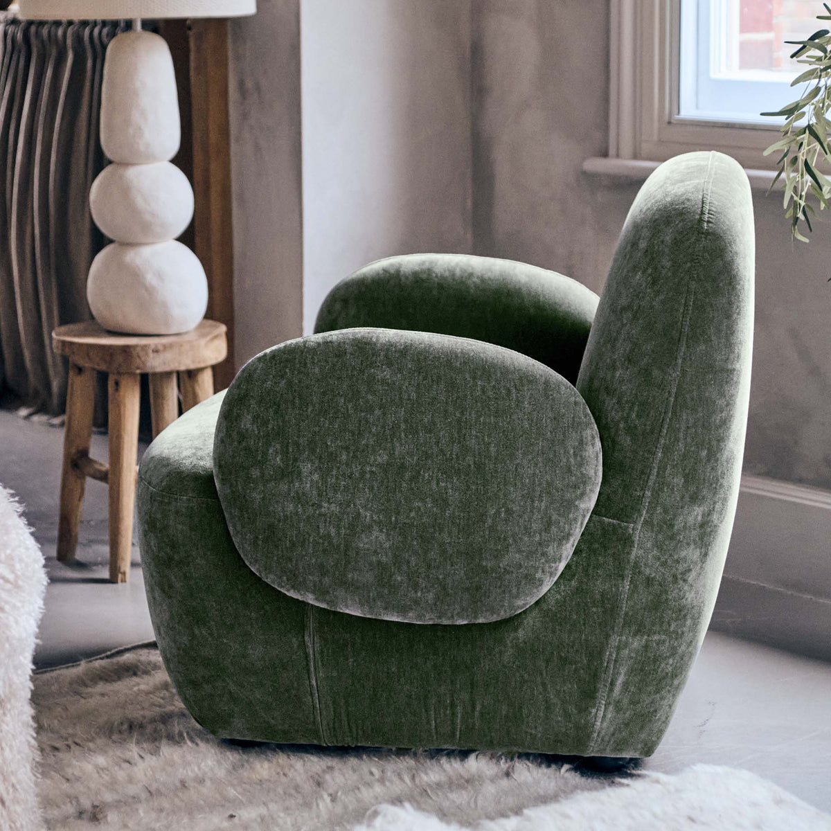 Natasha Curved Armchair