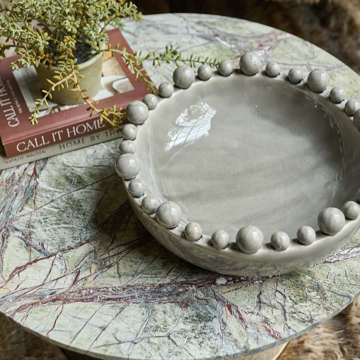 Teller Green Marble Coffee Table