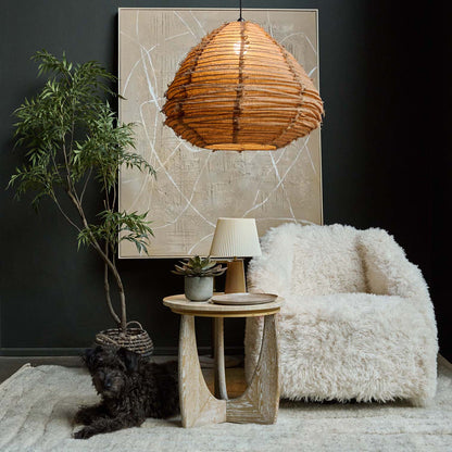 Hamish Faux Sheepskin Armchair