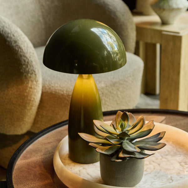 Leoma Metal Table Lamp | Dome Table Lamp | Abigail Ahern