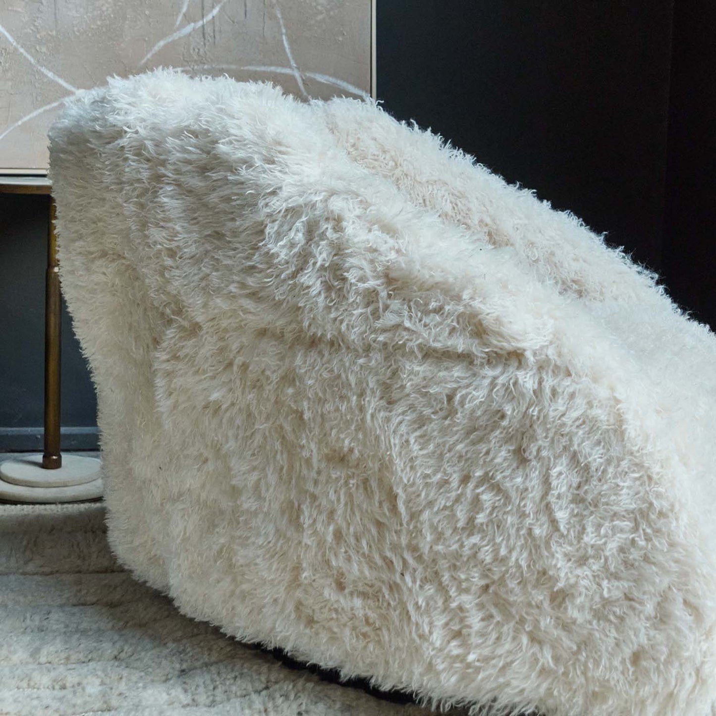 Hamish Faux Sheepskin Armchair