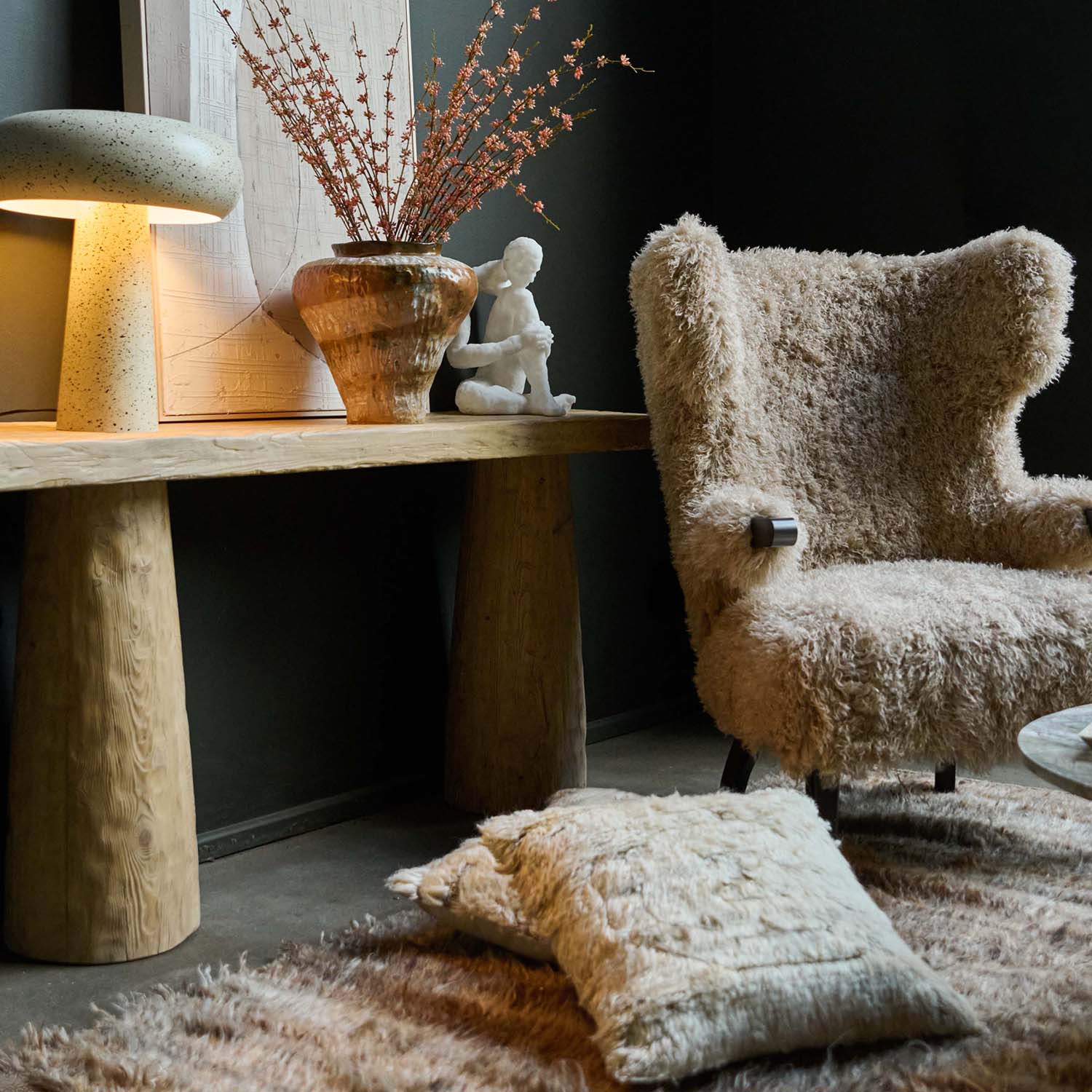 Hermon Wooden Console Table