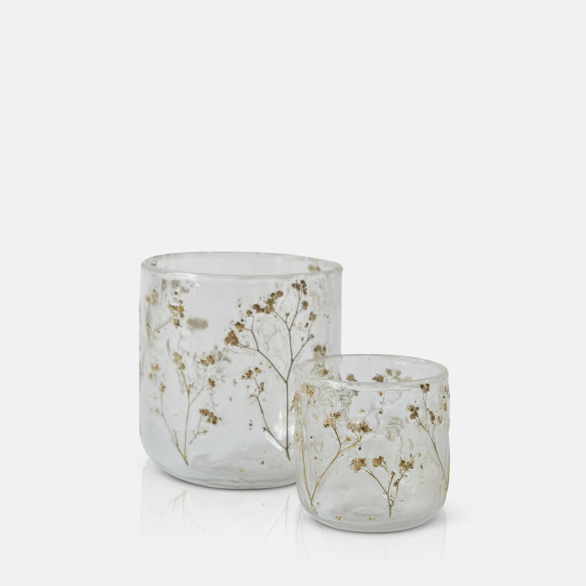 Botanic Glass Candle Holder - Set of 2