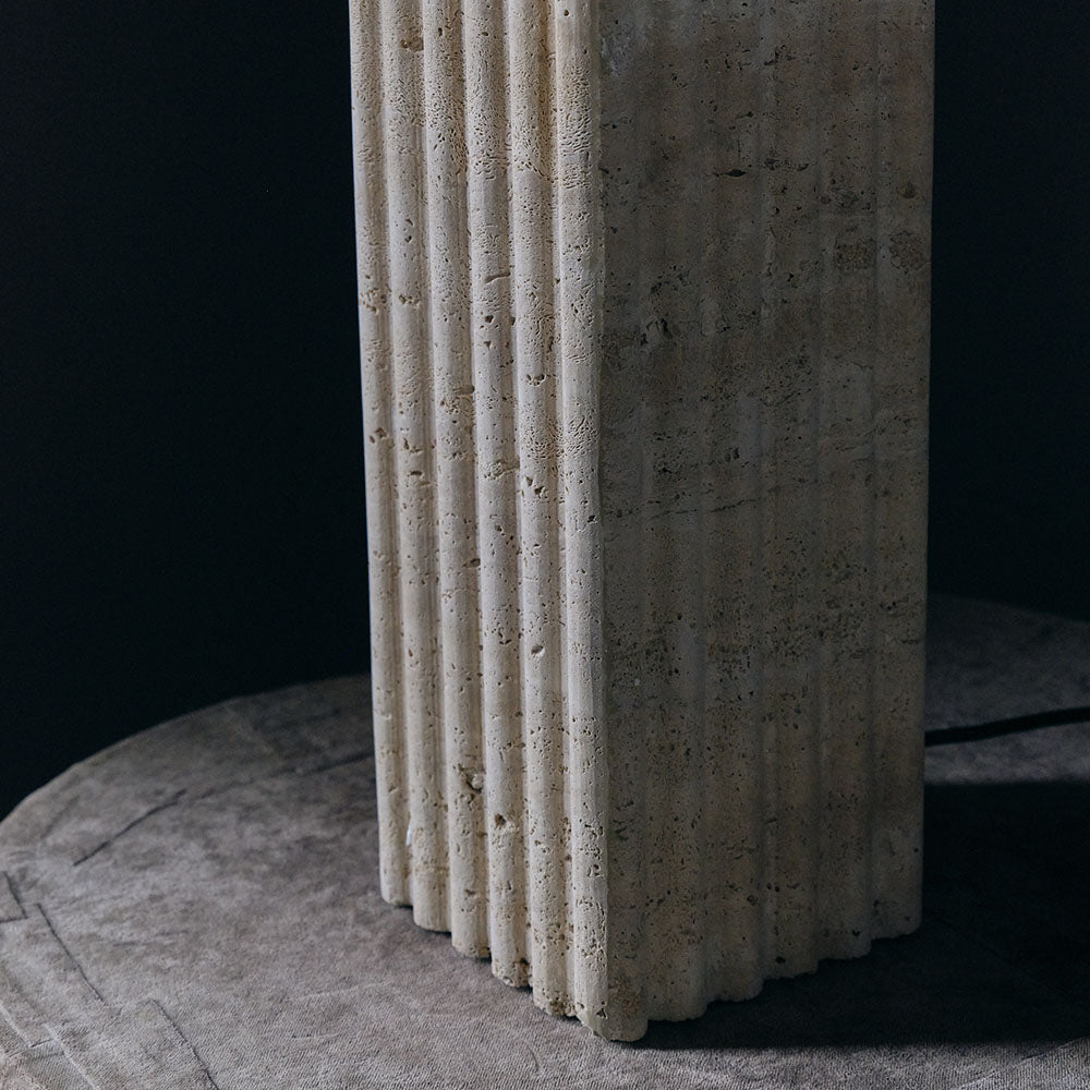 Hurdcott Travertine Table Lamp