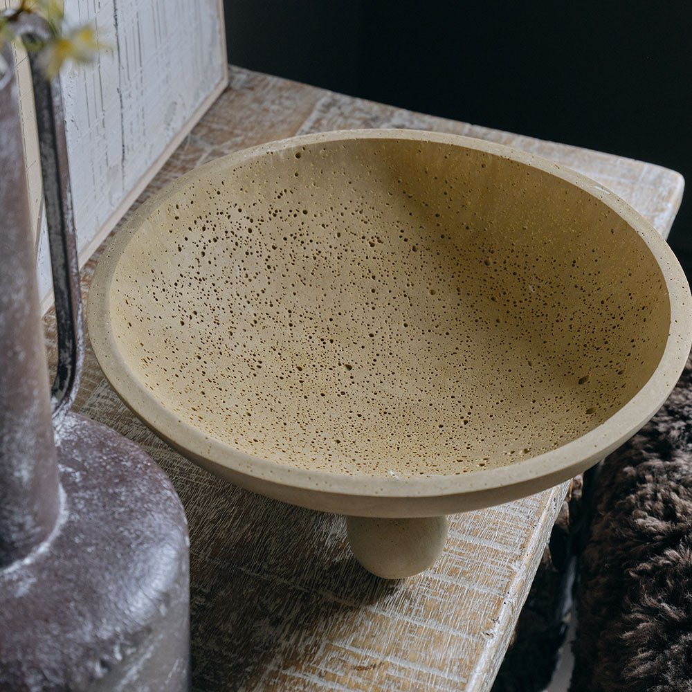 Theo Travertine Bowl