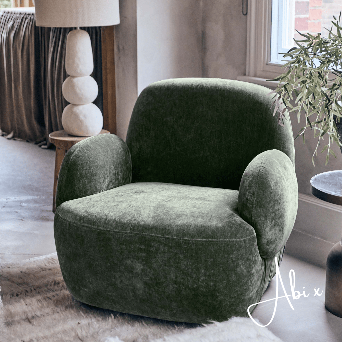 Natasha Curved Armchair