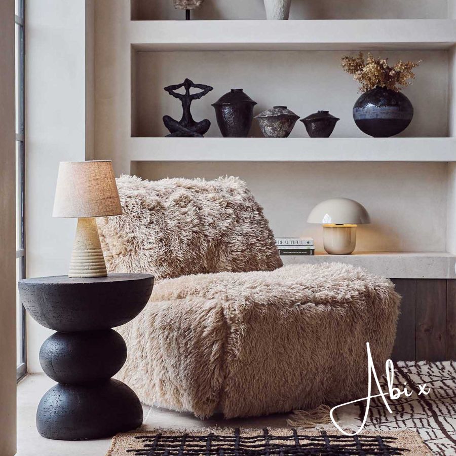 Charlotte Swivel Accent Chair - Faux Fur Armchair | Abigail Ahern