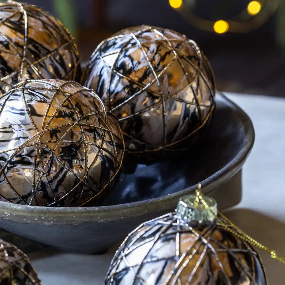 Arbury Glass Baubles - Set of 6