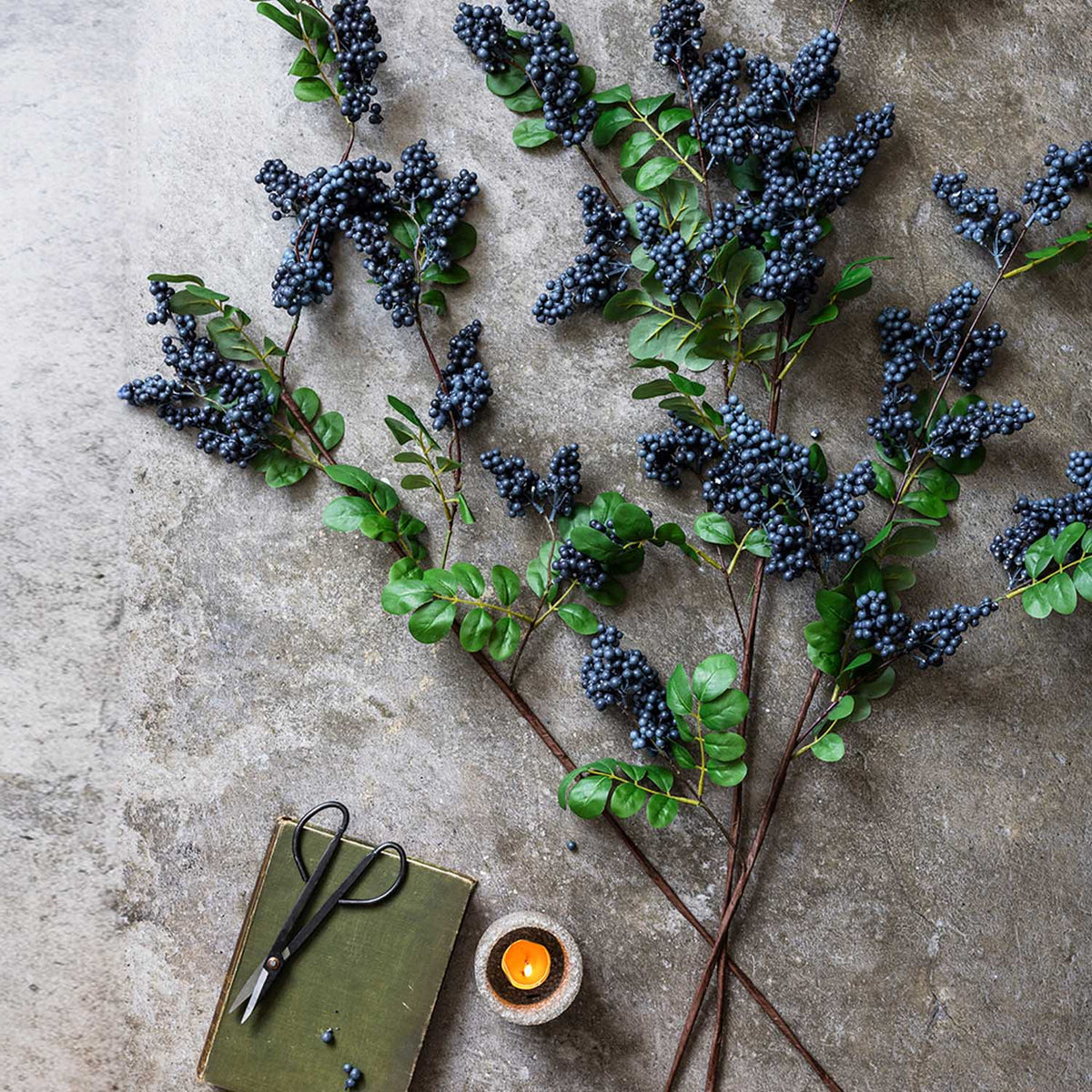 Artificial Bilberry Branch