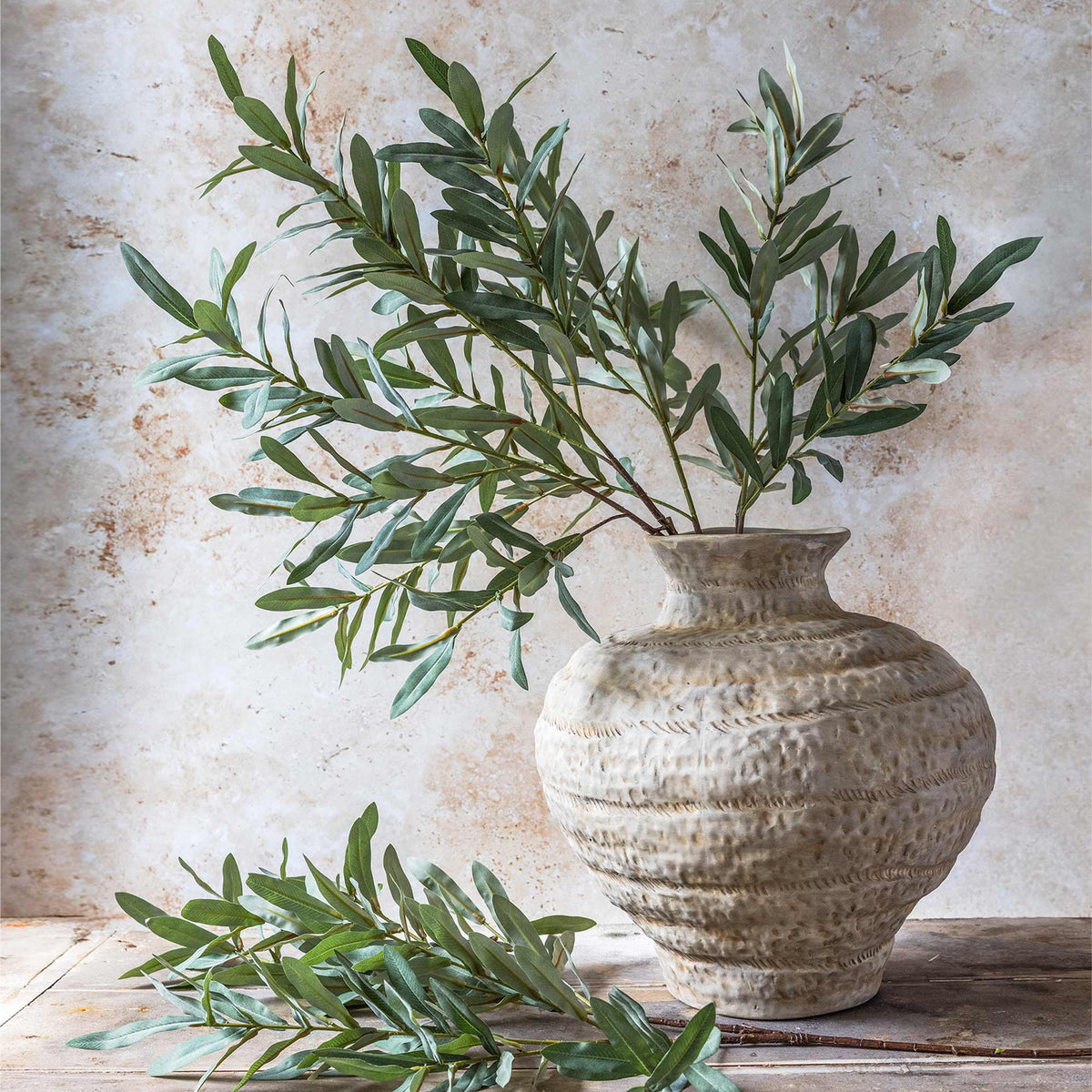Artificial Olive Branch, Soft Green