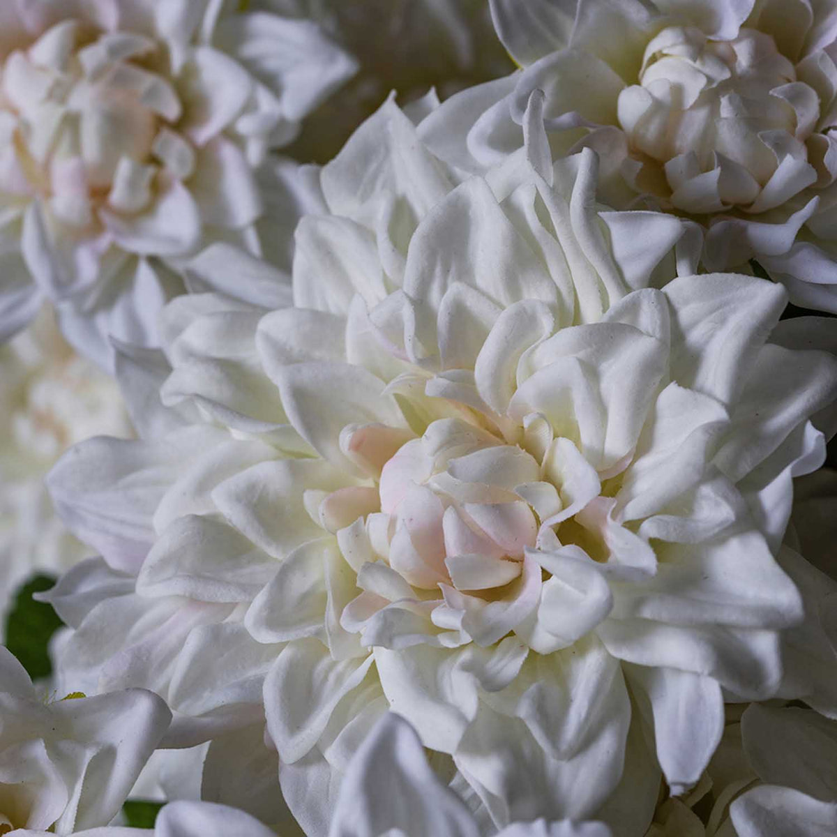 Artificial Real Touch Dahlia, Cream