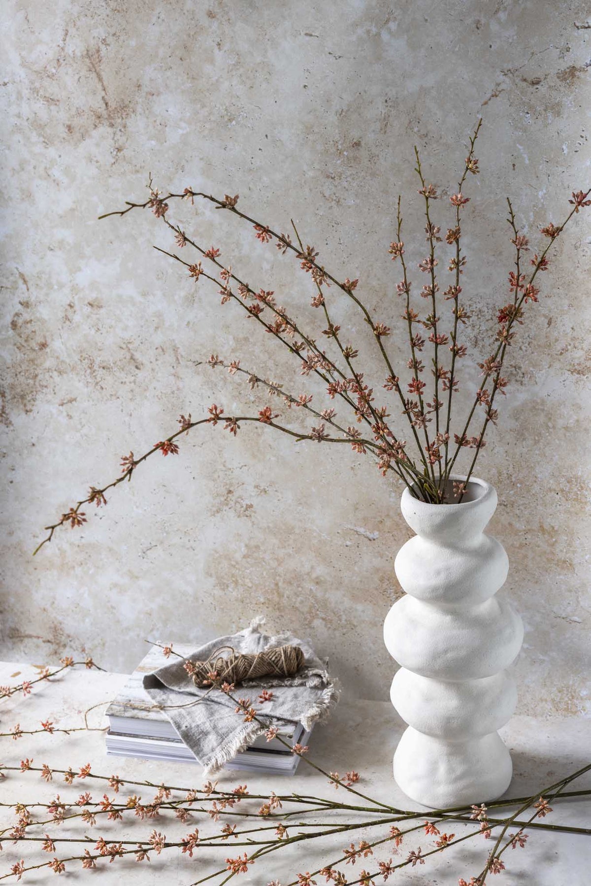 Artificial Succulent Branch, Coral