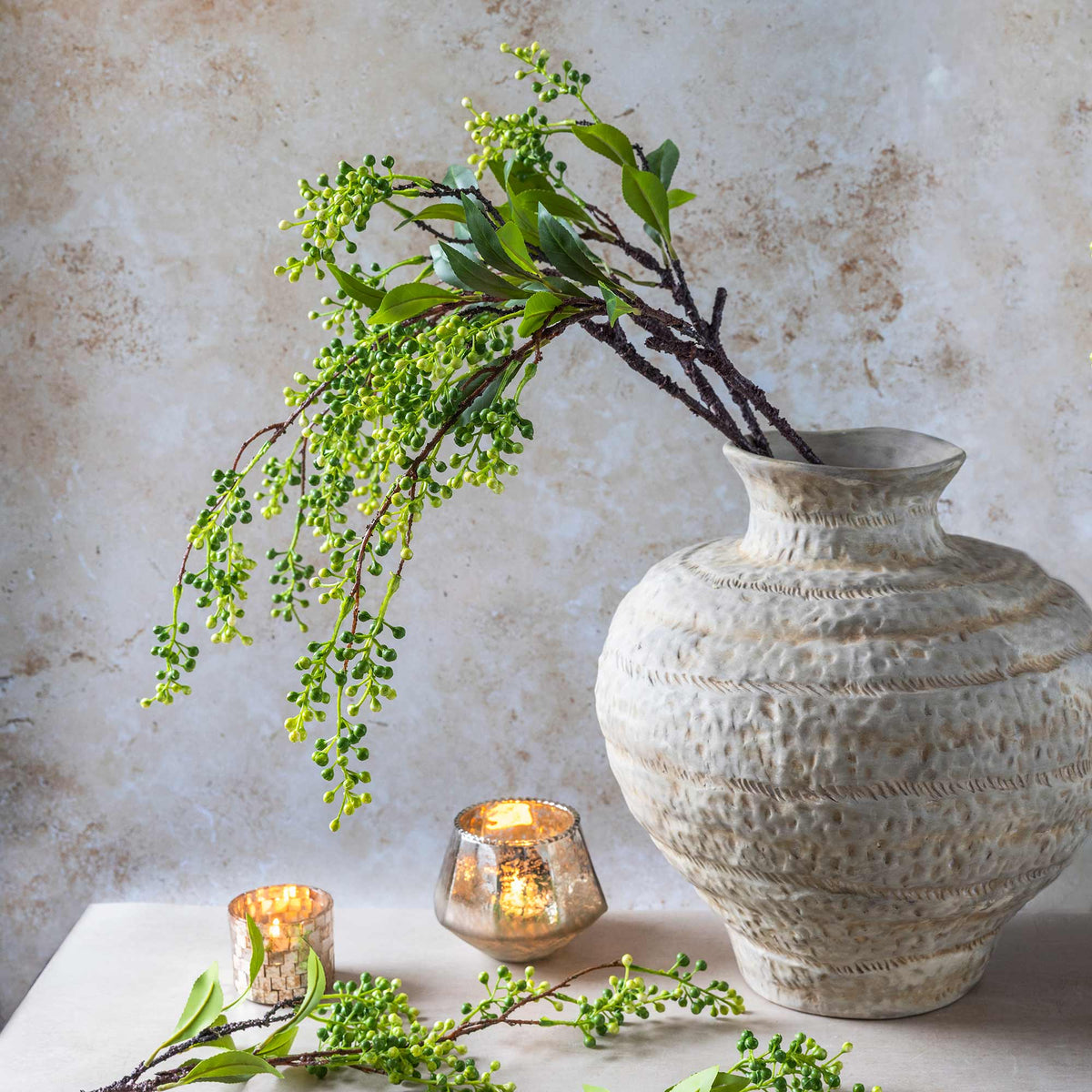 Artificial Viburnum Branch