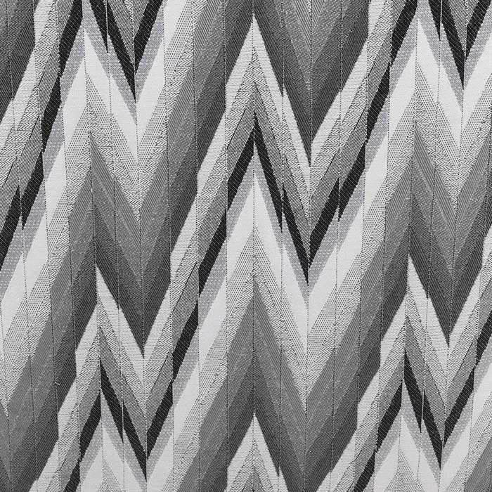 Zig zag patterned fabric in different shades of grey