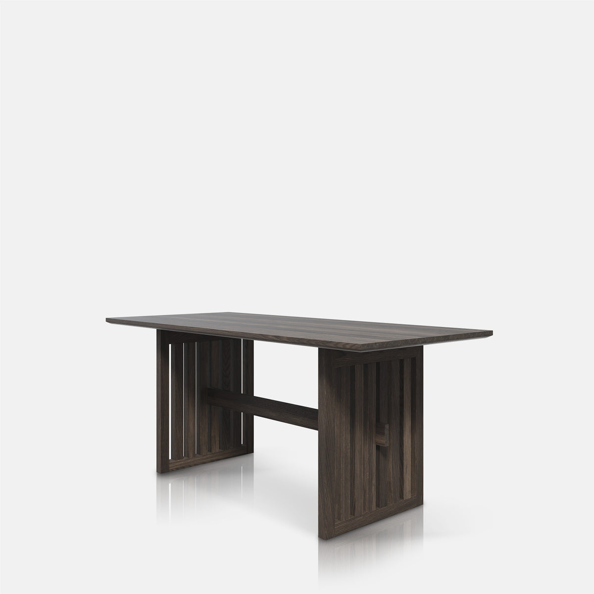 Batten Wooden Dining Table - 1.8m