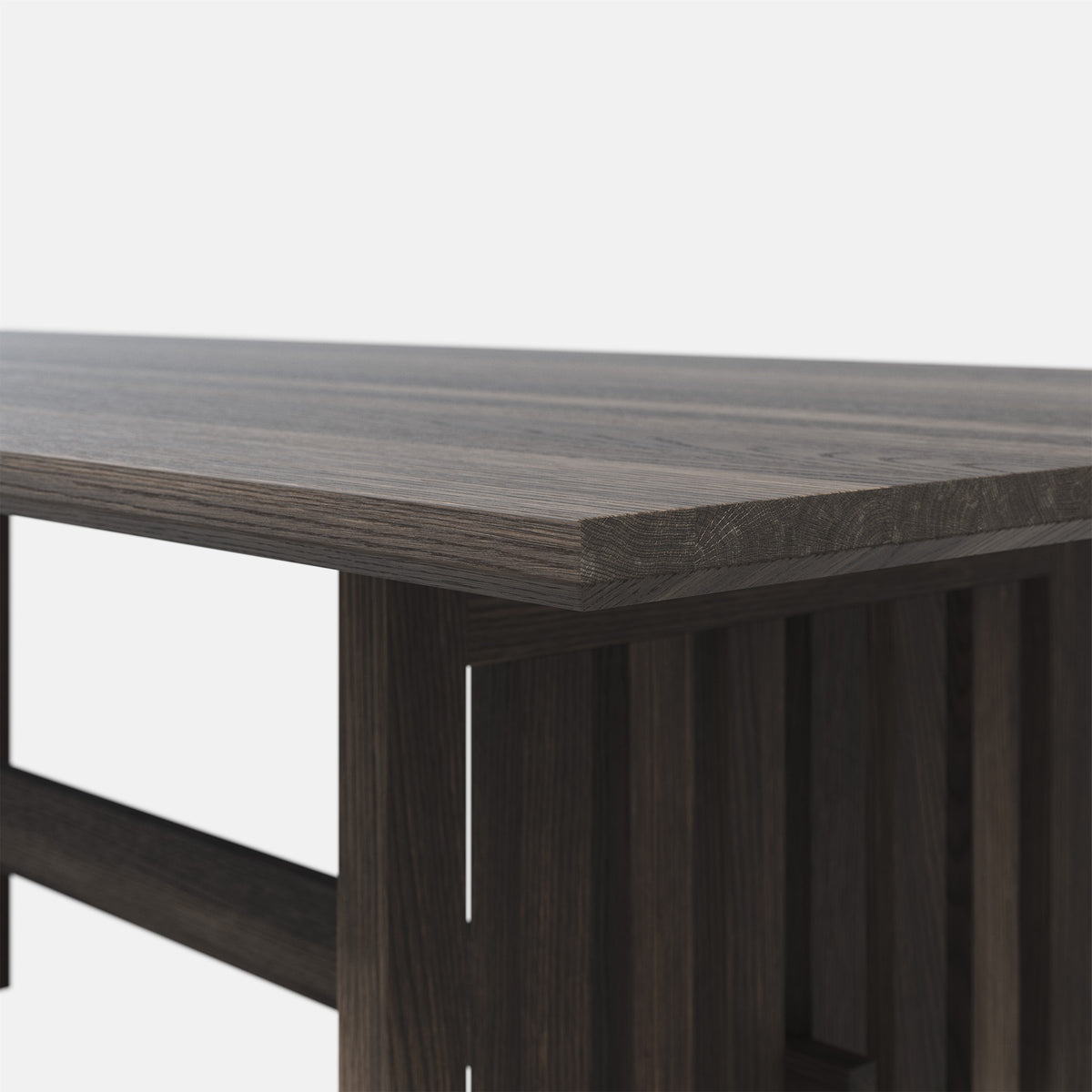 Batten Wooden Dining Table - 2.2m