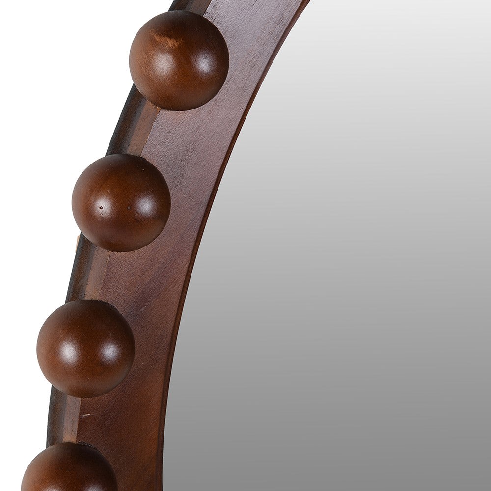 Rosedale Brown Bobble Mirror