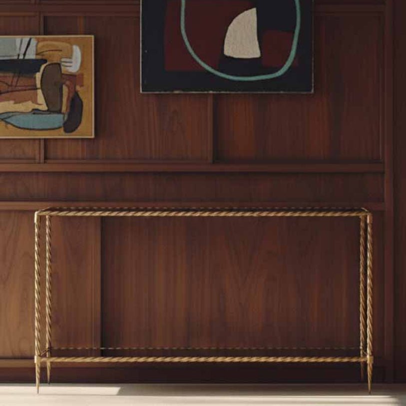 Freith Mirrored Console Table