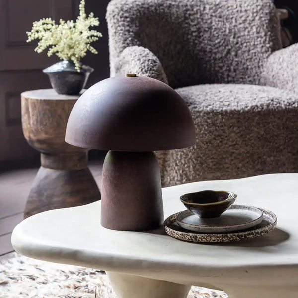 Georgia Table Lamp in Rust | Metal Lamp | Abigail Ahern