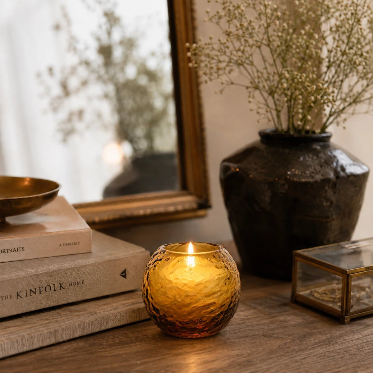Hawick Glass Candle Holder