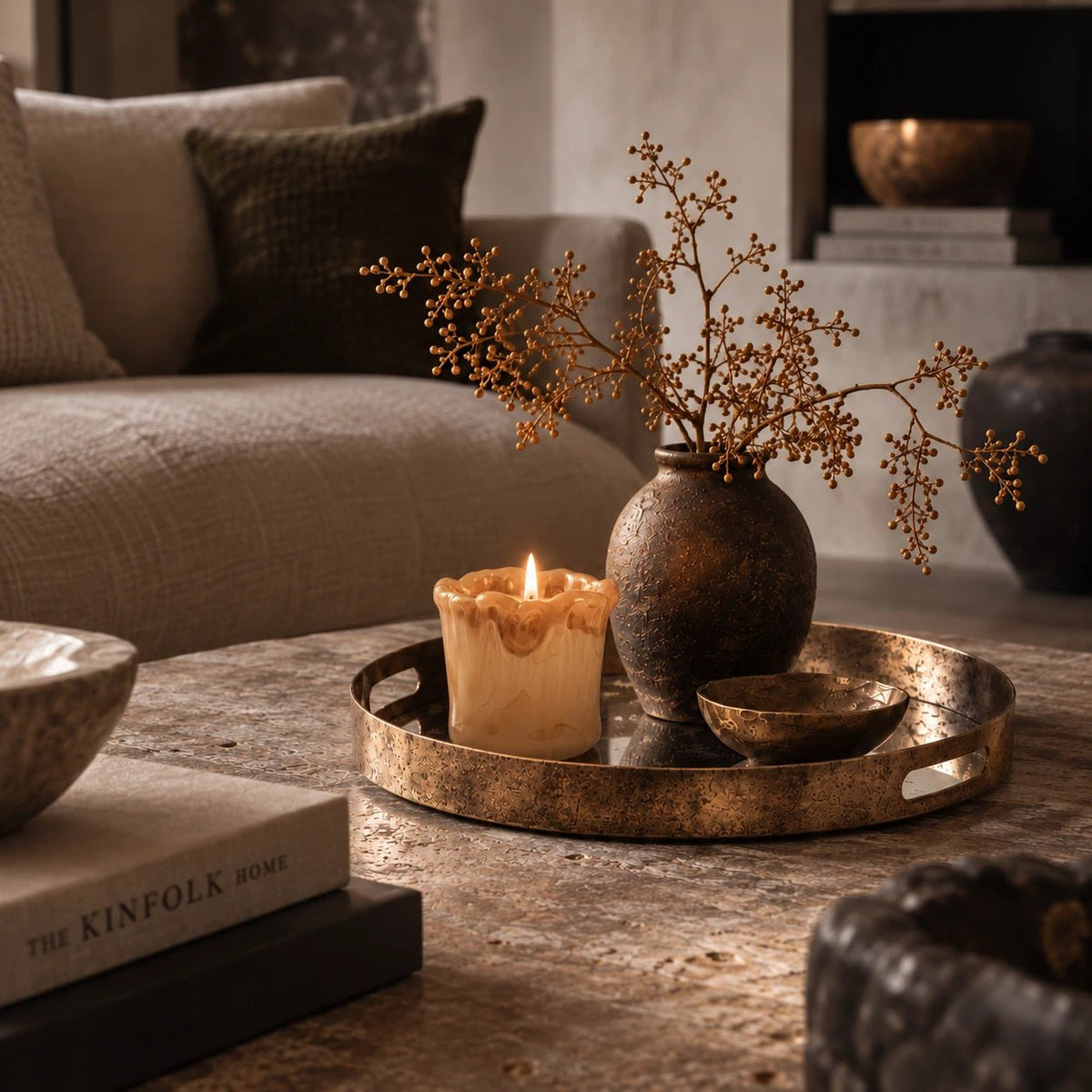 Junia Glass Candle Holder
