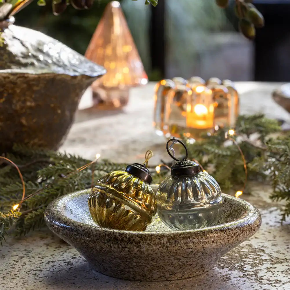 Pennington Glass Baubles - Set of 2