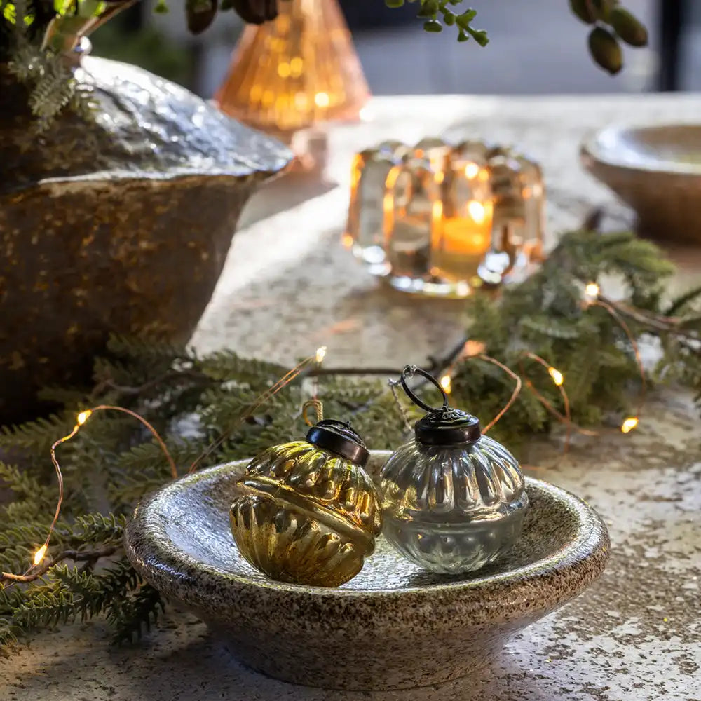 Pennington Glass Baubles - Set of 2