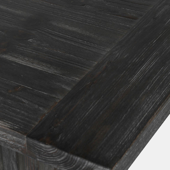 Dark black stain on a wooden dining table top