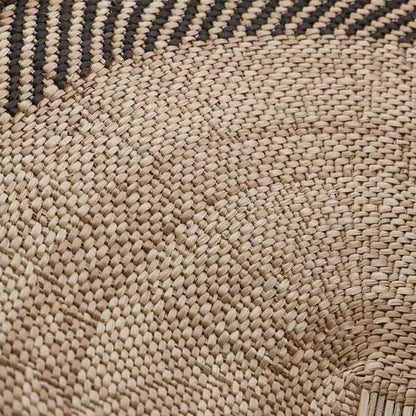 Natural woven texture of a natural palm basket.