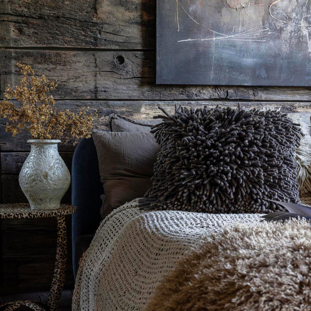 Jensen Textured Cushion, Charcoal