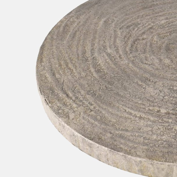 A top view of the textured surface of the Alimena Iron Table.