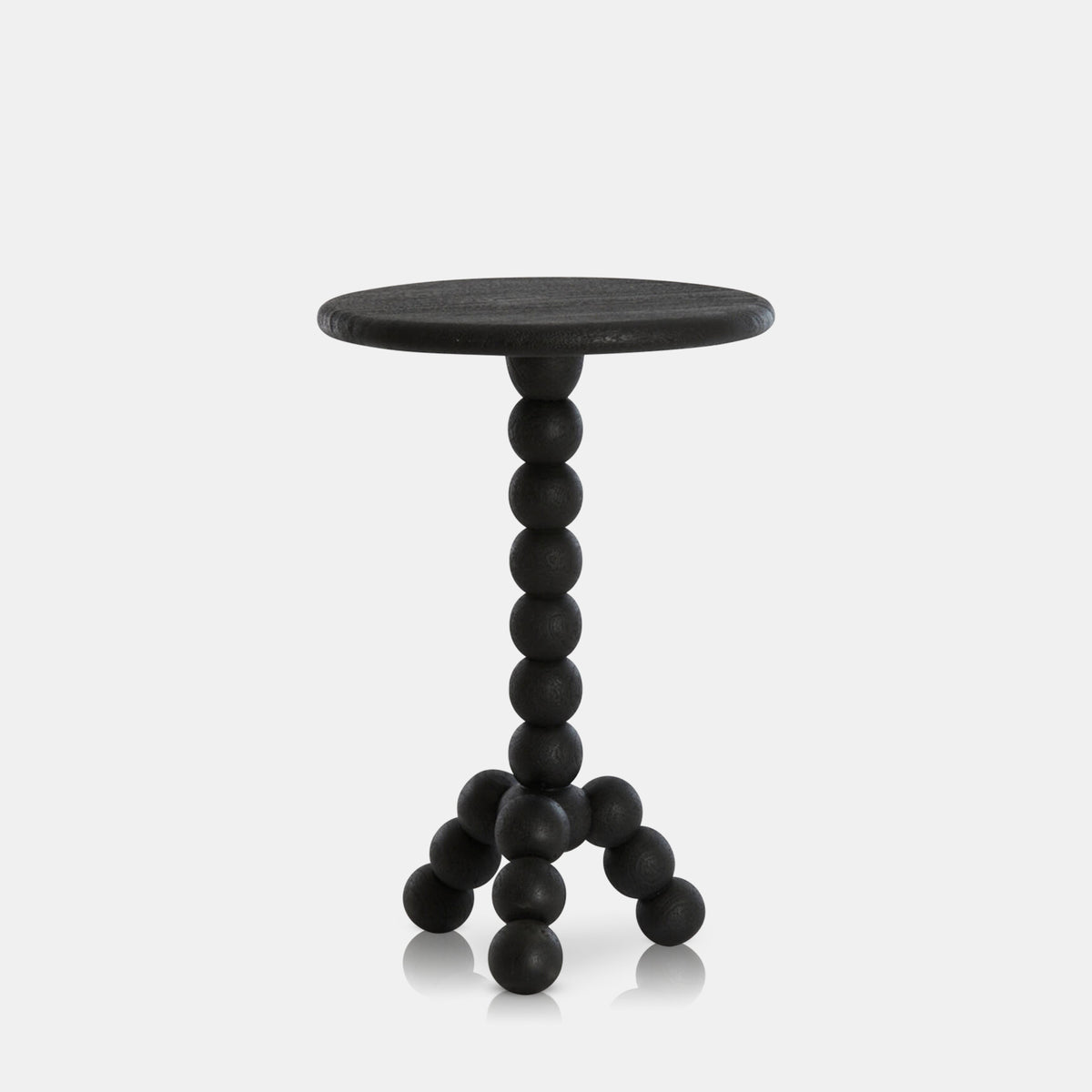 Amara Wooden Side Table, Black