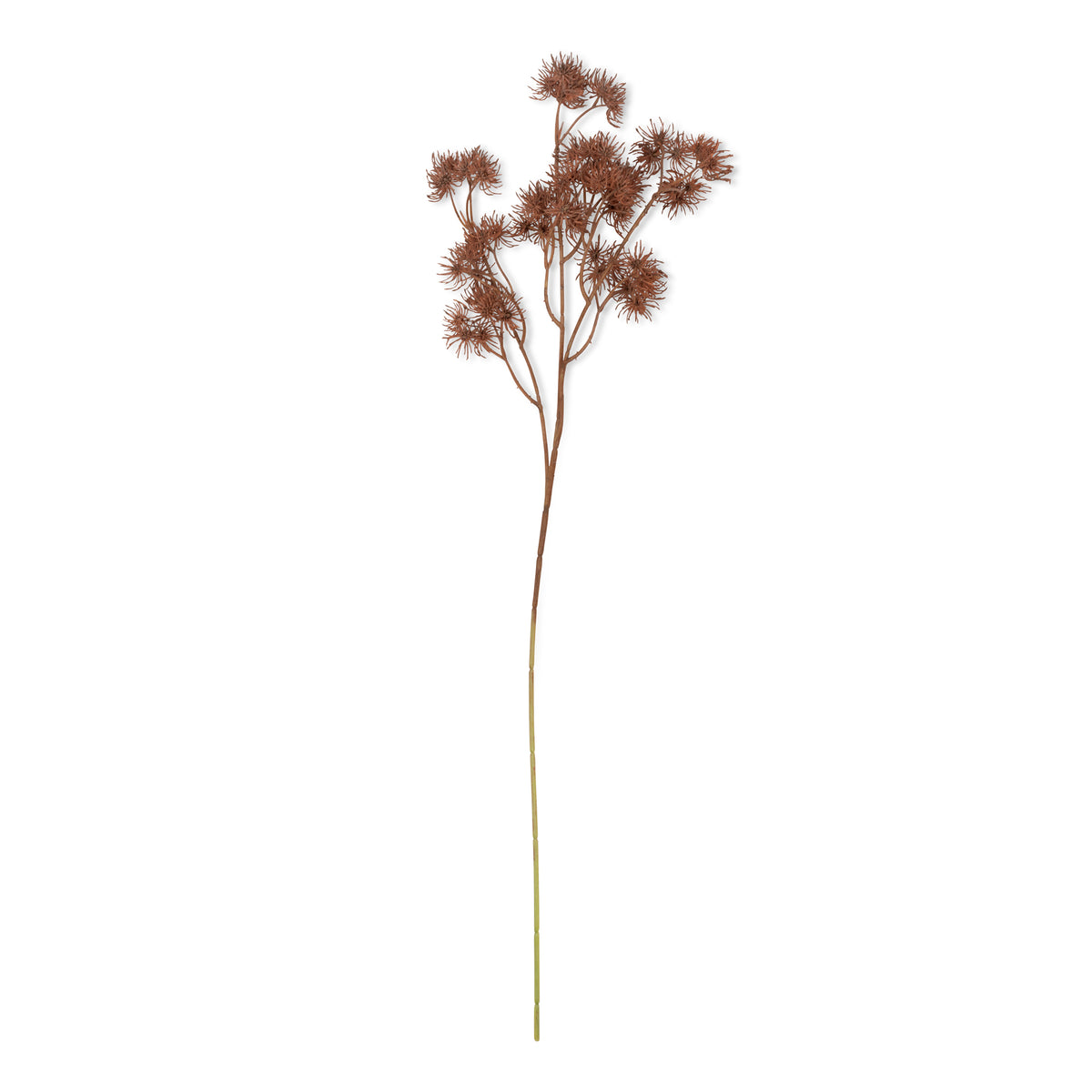 Artificial hazel faux fake flower spiky brown stem botanical realistic home decor arrangement