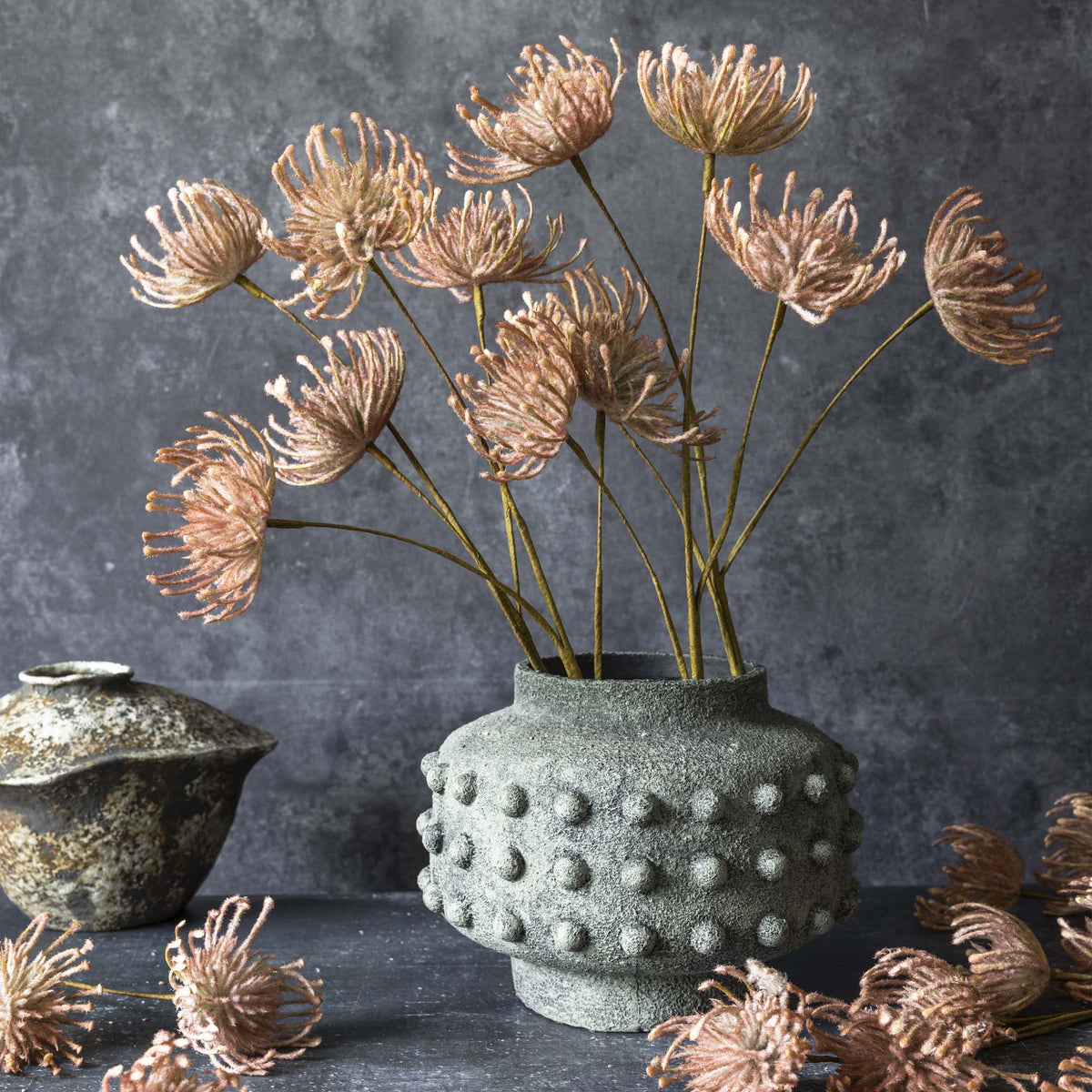 Artificial Leucospermum, Blush