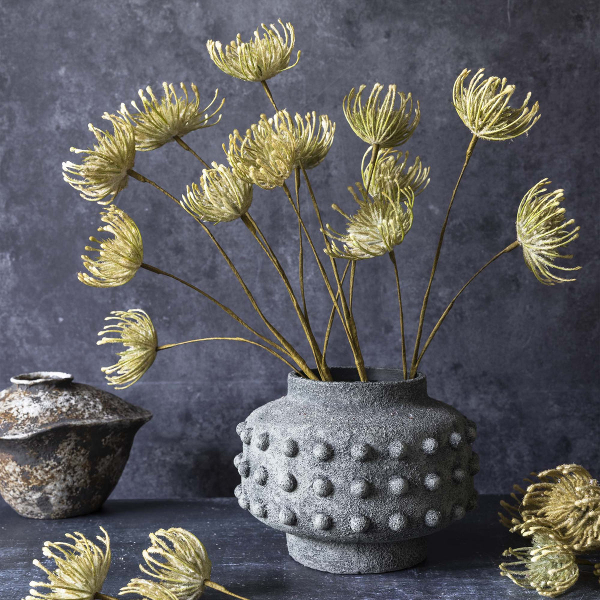Artificial Leucospermum, Green